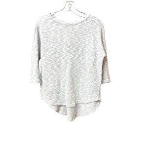 Ginger G gray 3/4 sleeves size small high low top